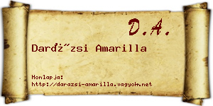 Darázsi Amarilla névjegykártya